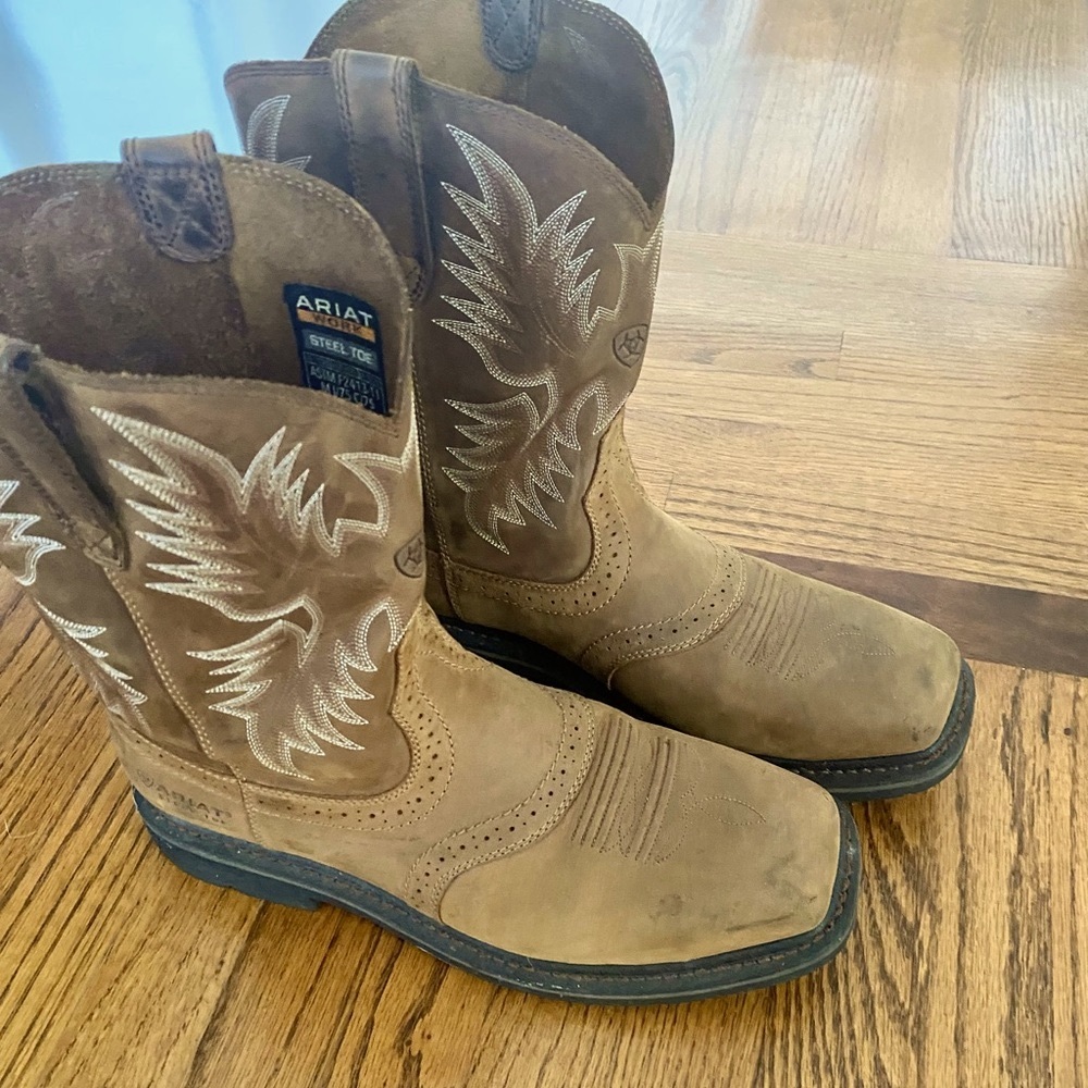 Ariat mens steel toe work boots